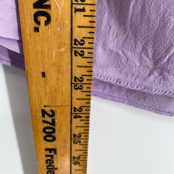 L’Academie Top Women’s Small Helena Halter Ruffle Lilac Lavender Purple Feminine - Picture 6 of 8